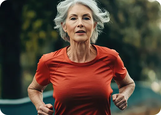 woman jogging